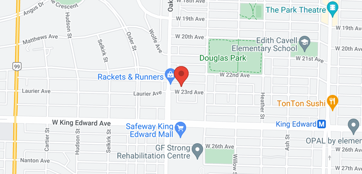 map of 975 W 23RD AVENUE